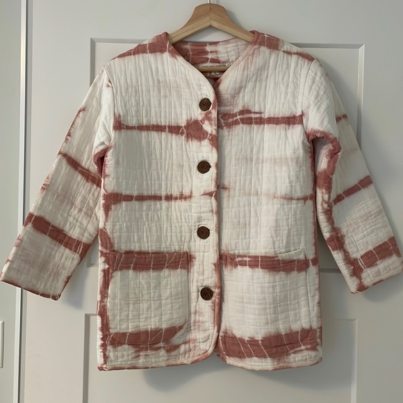 Emerson Fry India Quilted Jacket - Dark Rose Tie Dye Organic - Picture 3 of 9